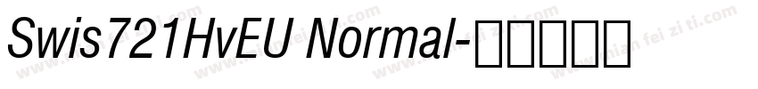 Swis721HvEU Normal字体转换